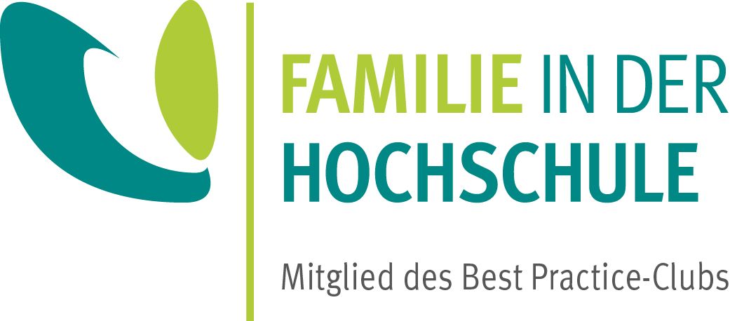 Logo des Best Practice Clubs Familie in der Hochschule mit dem Titel Familie in der Hochschule
